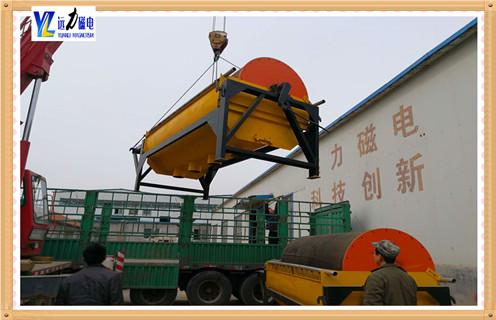 永磁磁選機，河南尾水盤式永磁選機_河南尾水盤式永磁選機磁場強度工作原理一般為多少_磁塊如何排列