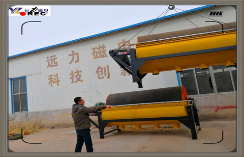 干式永磁筒式磁選機，青海tyg干式永磁筒式磁選機_青海tyg干式永磁筒式磁選機底部特點廠家保證_安徽永磁筒式磁選機價格 