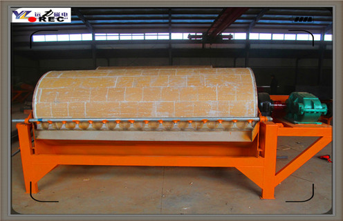 永磁筒式磁選機，揭陽永磁筒式磁選機_揭陽永磁筒式磁選機視頻鐵精粉流程及轉速有什么規定